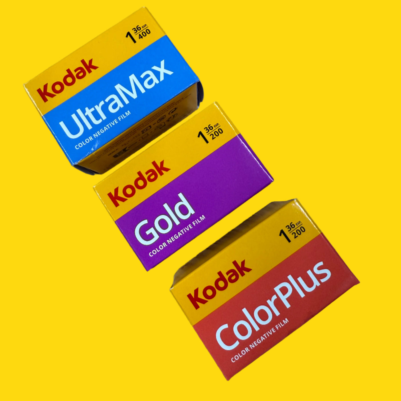 3 x Kodak 35mm Colour Film Bundle Pack