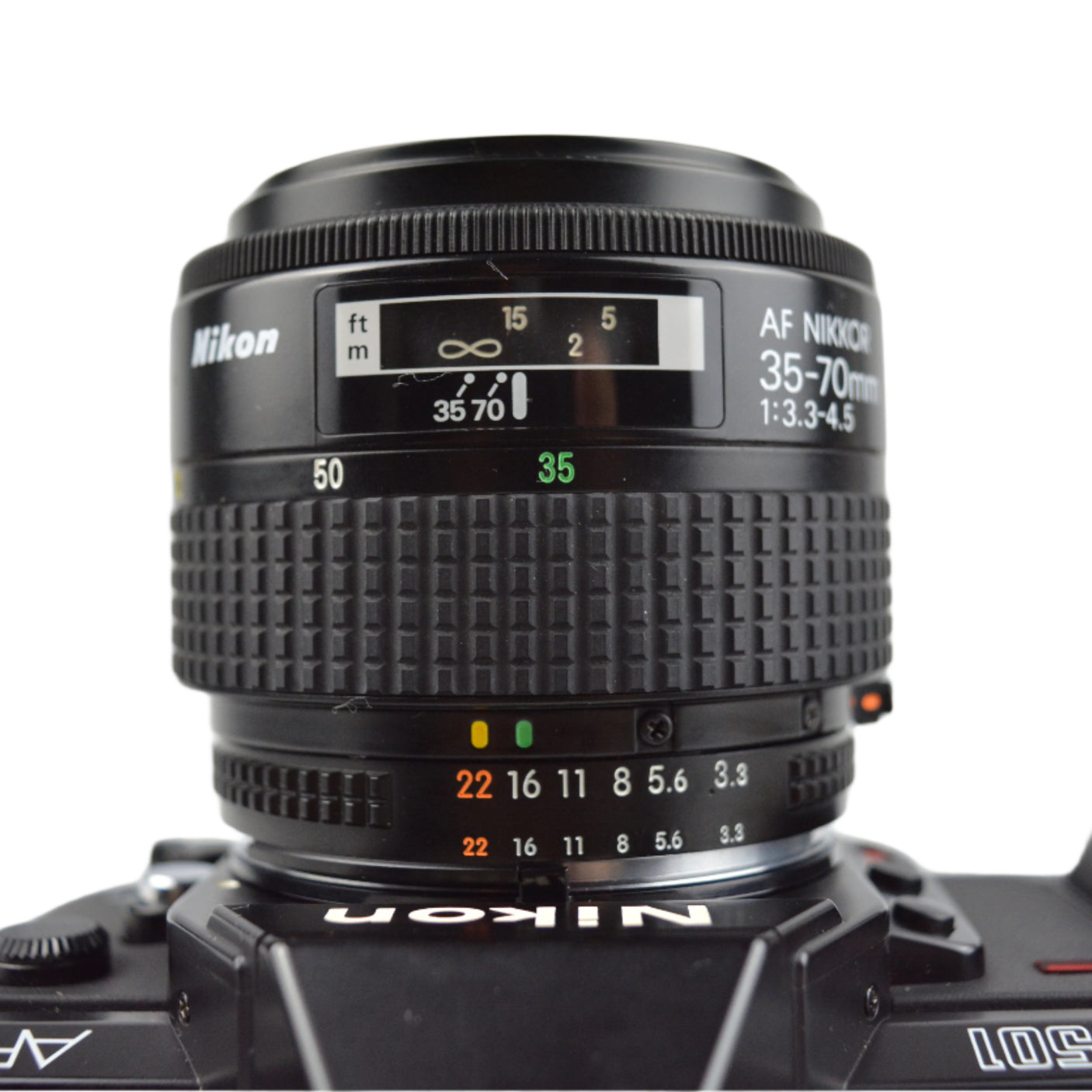 Nikon F-501 AF with Nikkor 35-70mm f3.3 Zoom Lens