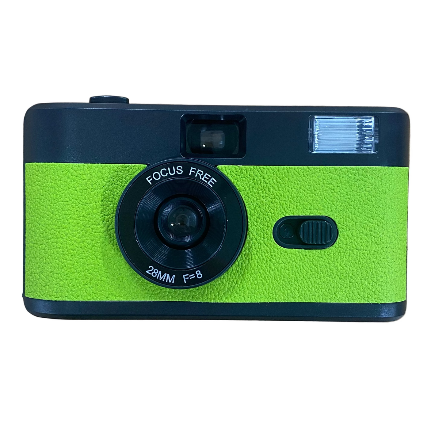 BRAND NEW 35MM REUSABLE FILM CAMERA WITH FLASH - BLACK AND GREEN