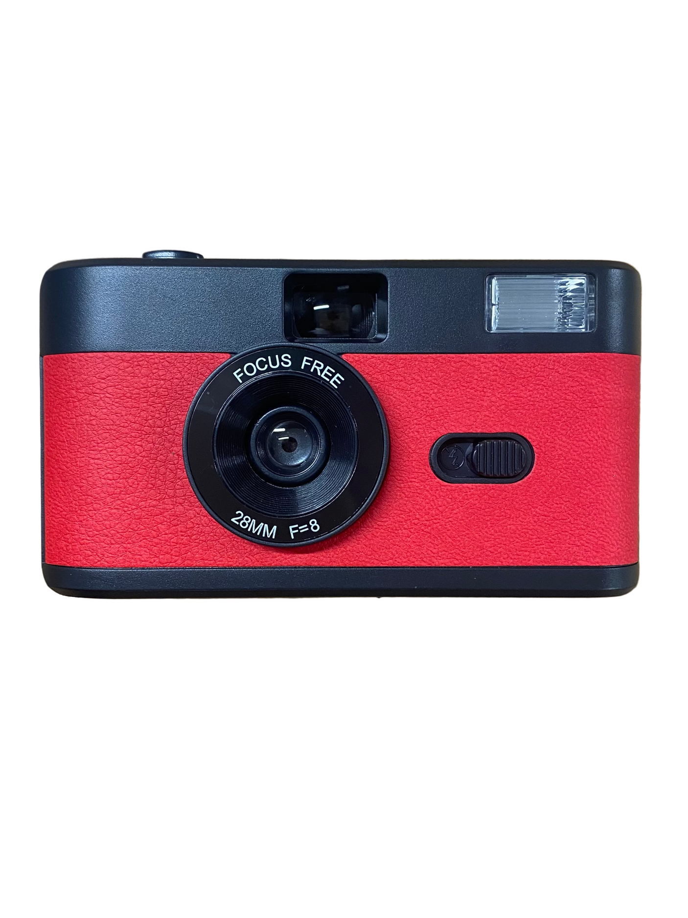 BRAND NEW 35MM REUSABLE FILM CAMERA WITH FLASH - BLACK AND RED