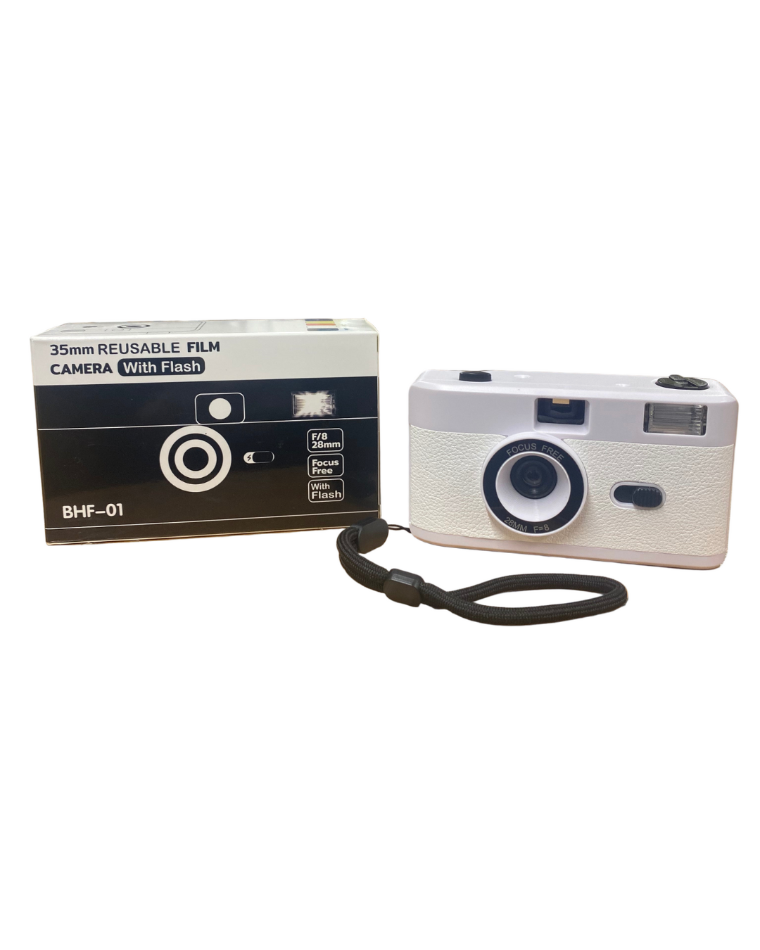 35MM REUSABLE FILM CAMERA WITH FLASH - WHITE