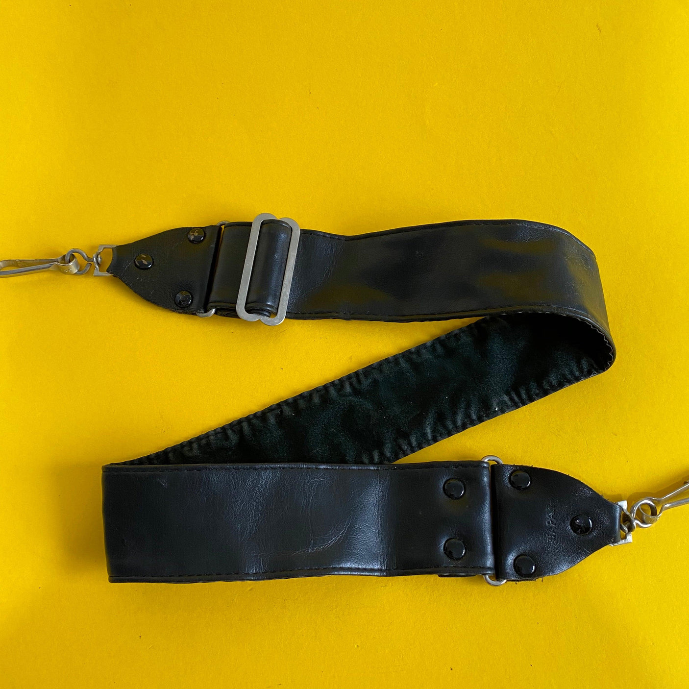 Black Leather SLR Camera Strap
