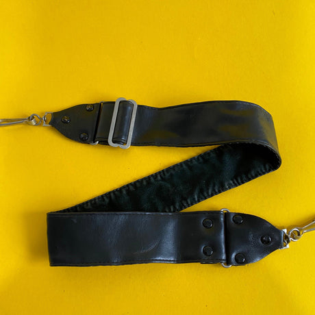 Black Leather SLR Camera Strap