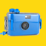 Blue Underwater Focus Free 35mm Point and Shoot Film Camera Reusable
