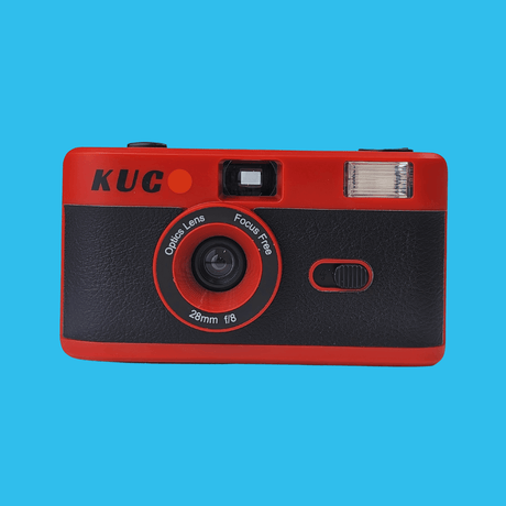 Brand New KUGO 35mm Film Camera Reusable Point And Shoot - Red