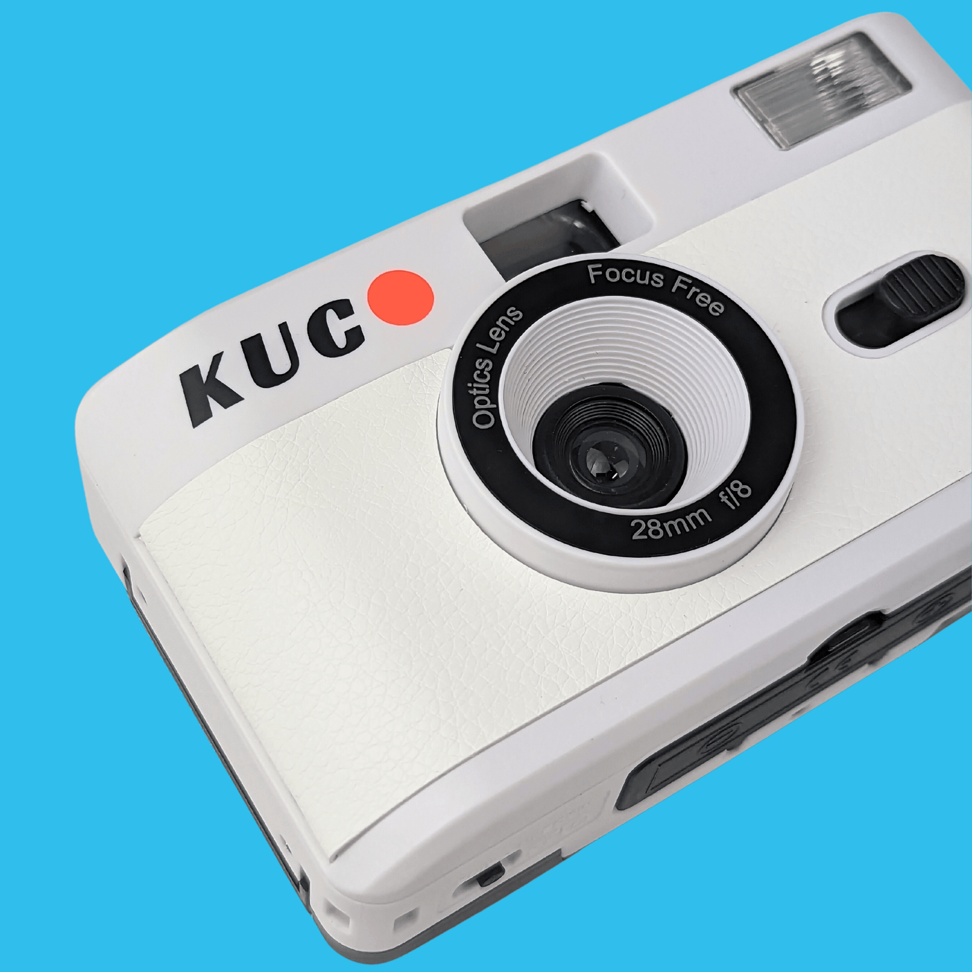 Brand New KUGO 35mm Film Camera Reusable Point And Shoot - White