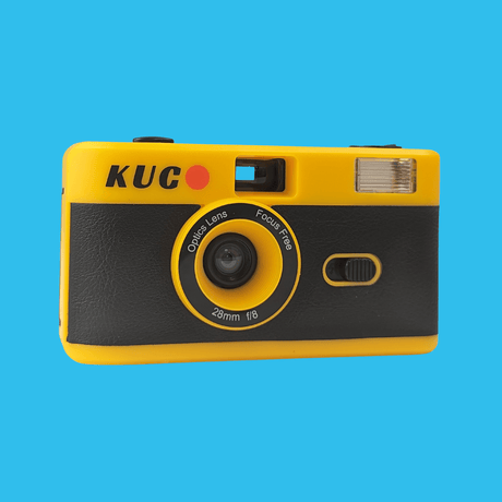 Brand New KUGO 35mm Film Camera Reusable Point And Shoot - Yellow