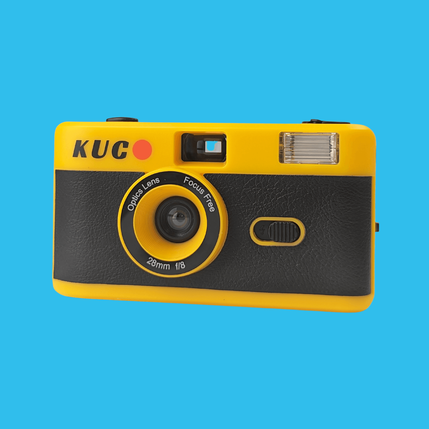 Brand New KUGO 35mm Film Camera Reusable Point And Shoot - Yellow