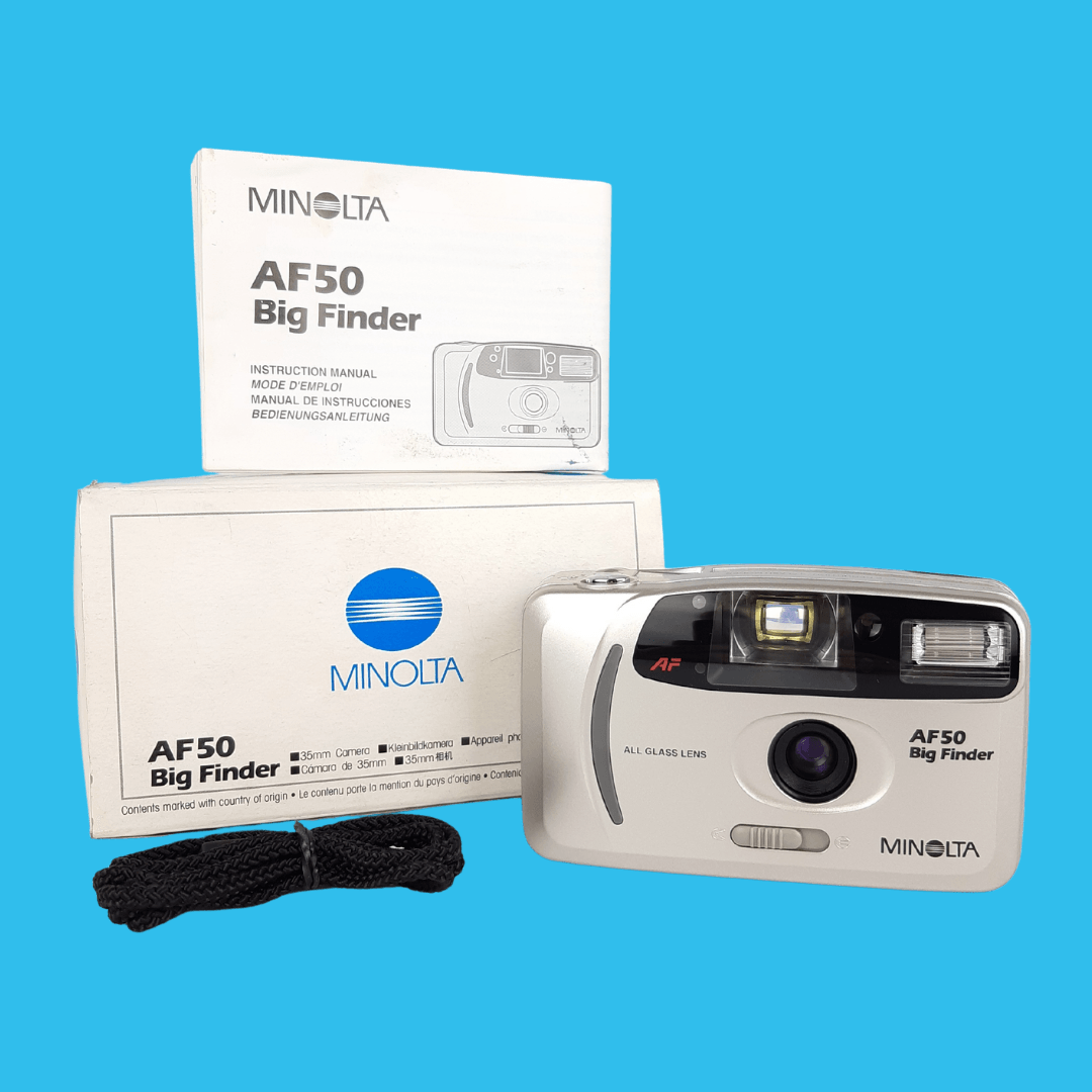 BRAND NEW-Minolta AF50 Big Finder 35mm Film Camera Point and Shoot