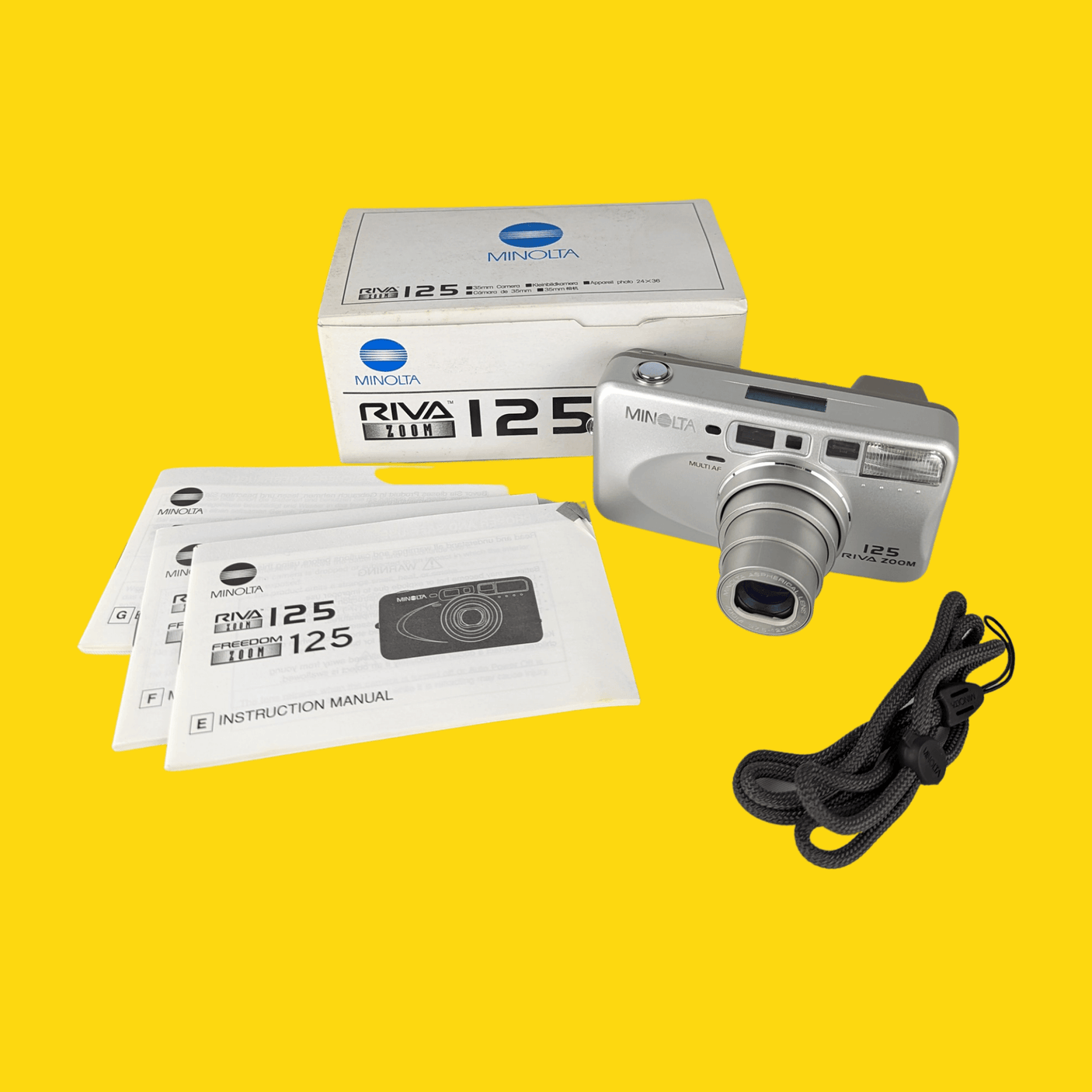 BRAND NEW - Minolta Riva Zoom 125 35mm Film Camera Point and Shoot