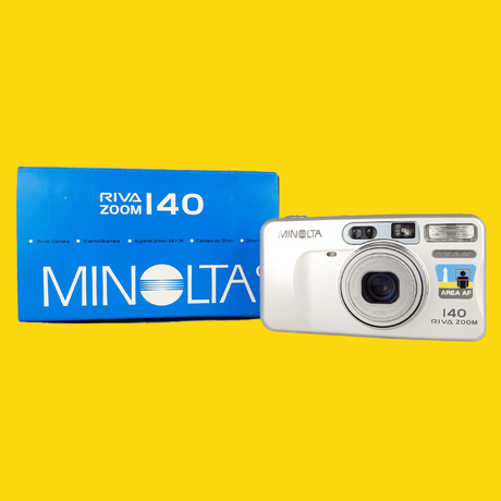 BRAND NEW - Minolta Riva Zoom 140 35mm Film Camera Point and Shoot