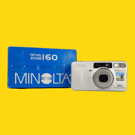 BRAND NEW - Minolta Riva Zoom 160 35mm Film Camera Point and Shoot