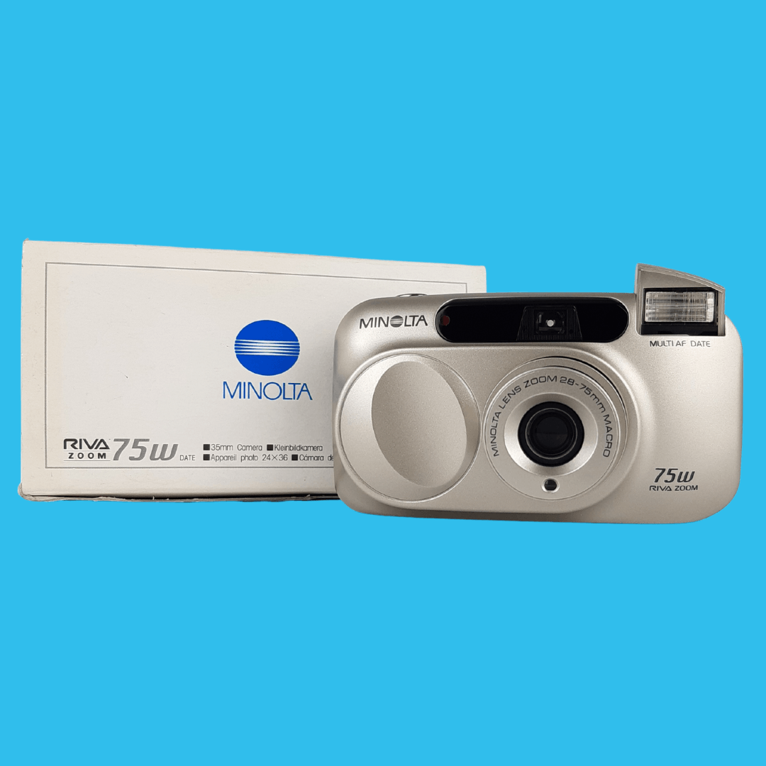 BRAND NEW - Minolta Riva Zoom 75W 35mm Film Camera Point and Shoot
