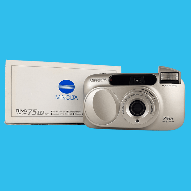BRAND NEW - Minolta Riva Zoom 75W 35mm Film Camera Point and Shoot
