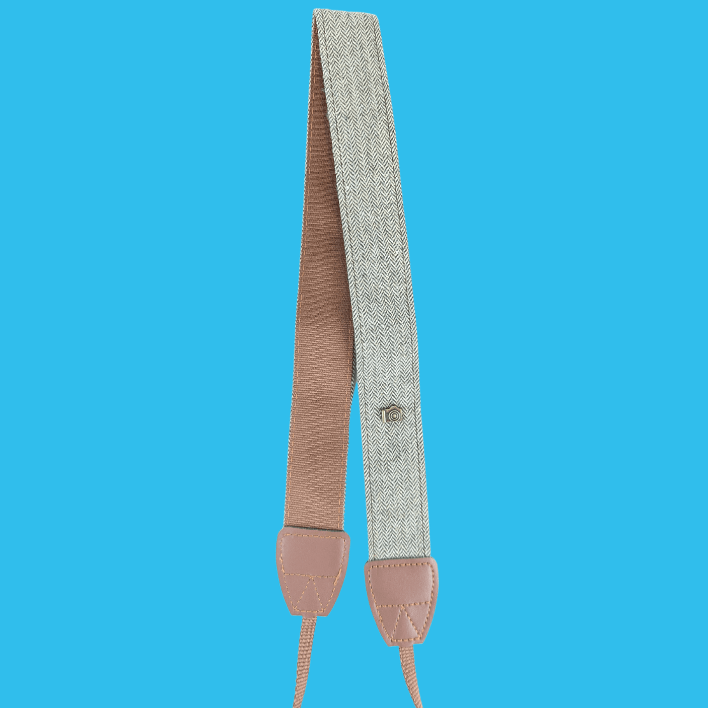 Brand New Tweed Cream and Brown SLR Camera Strap