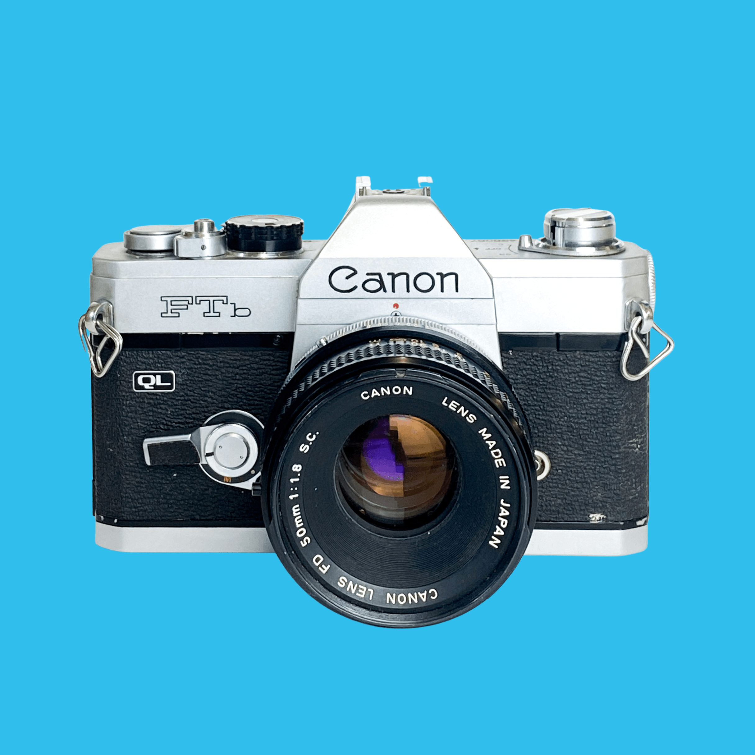 超安い フィルムカメラ キャノン QL Canon 50mm LENS キャノン 