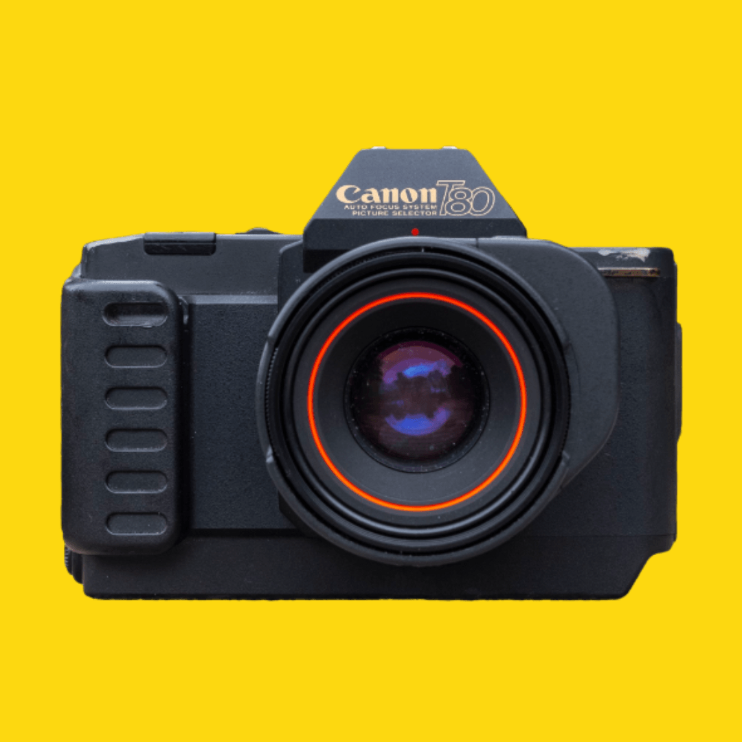 Canon T80 35mm SLR Film Camera with Prime Lens