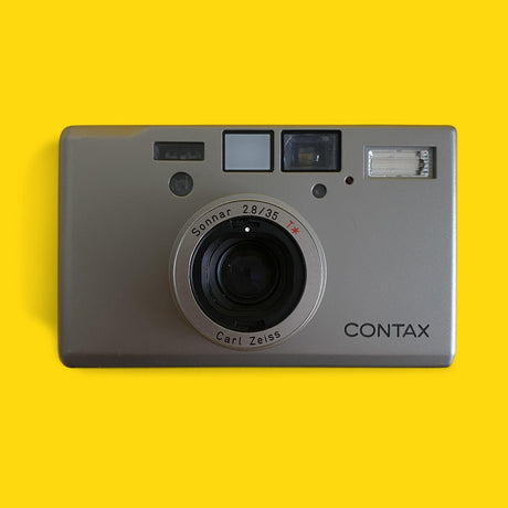 Contax T3 Titan Silver 35mm Film Camera Point & Shoot with 35mm f/2.8 Lens