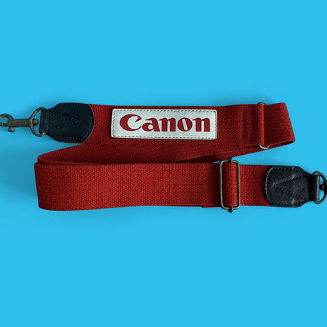 Genuine Canon Royal Red SLR Camera Strap
