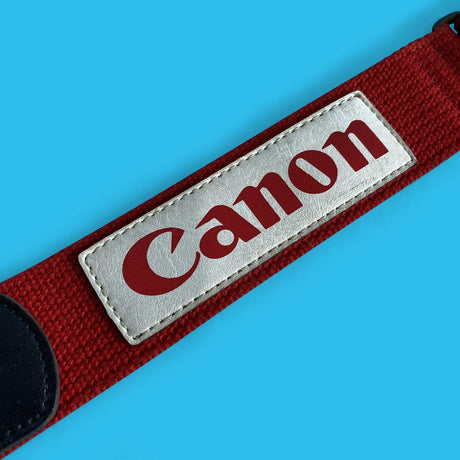 Genuine Canon Royal Red SLR Camera Strap