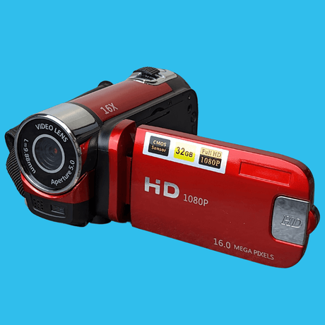 HD Video Camcorder Digital Camera - Red