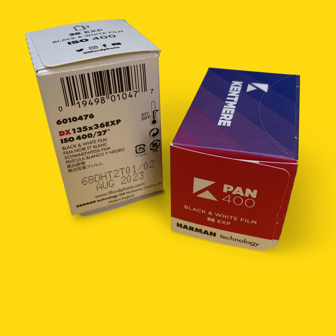 Kentmere 400 Black & White 35mm Film for 35mm Cameras (Set of 10)