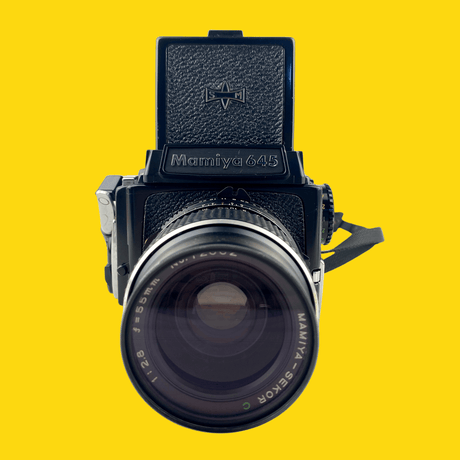 Mamiya M645 1000S with 55mm F2.8 Lens. 6X4.5 Medium Format Film Camera.