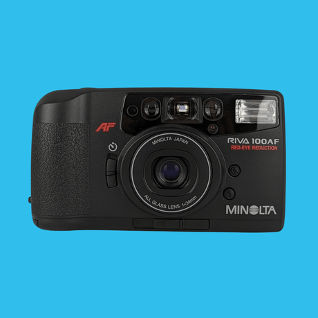 Minolta Riva Zoom 100AF 35mm Film Camera Point and Shoot