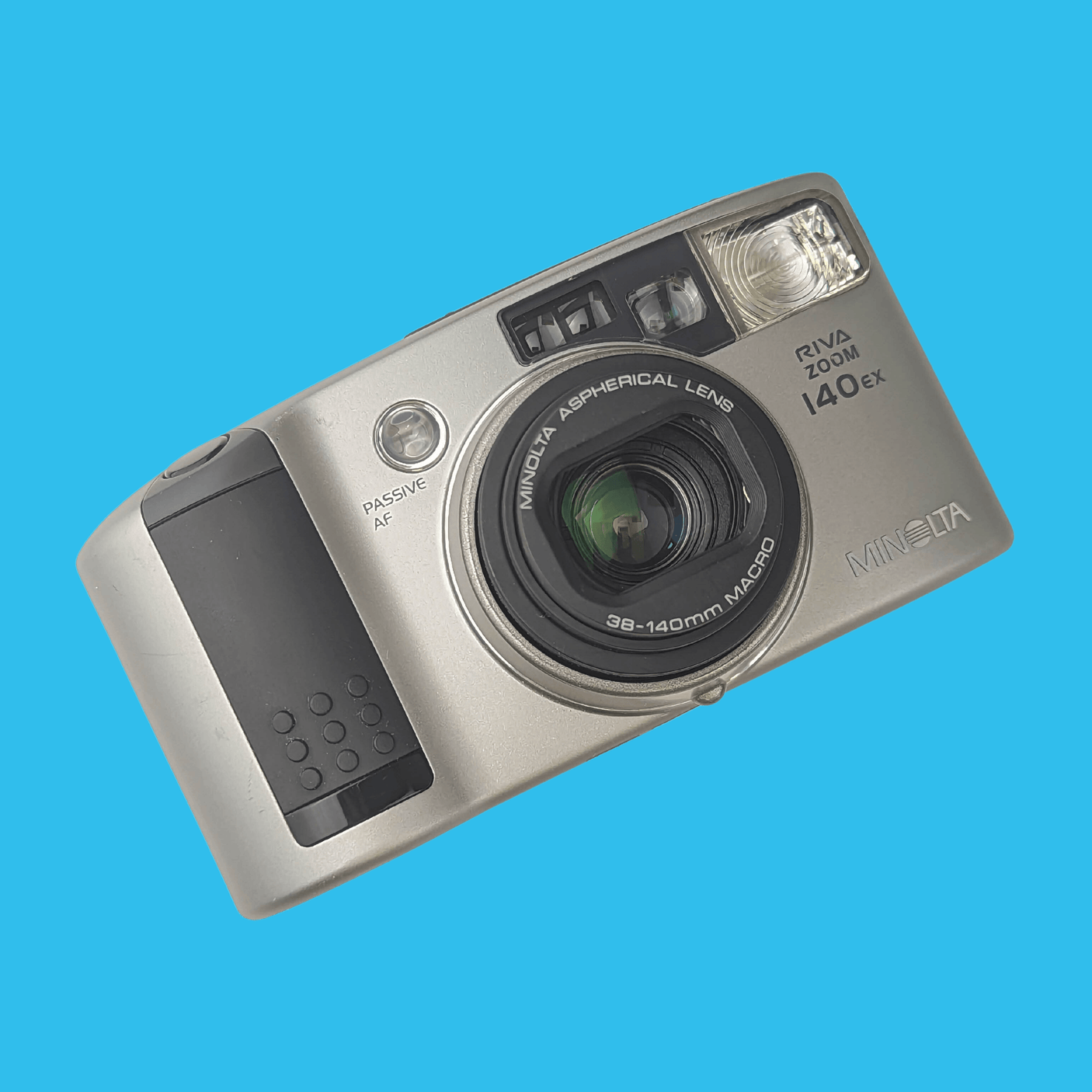 Minolta Riva Zoom 140EX 35mm Film Camera Point and Shoot