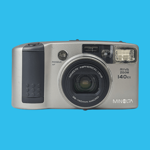 Minolta Riva Zoom 140EX 35mm Film Camera Point and Shoot