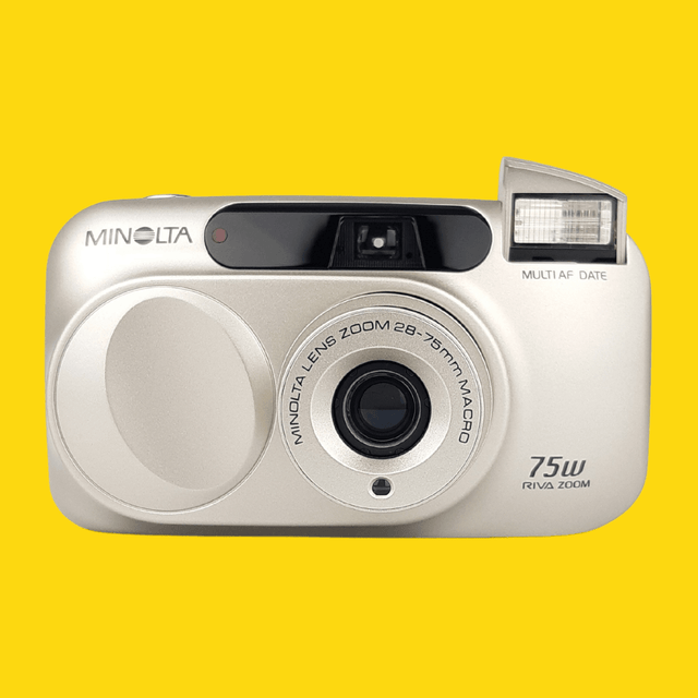 Minolta Riva Zoom 75W 35mm Film Camera Point and Shoot