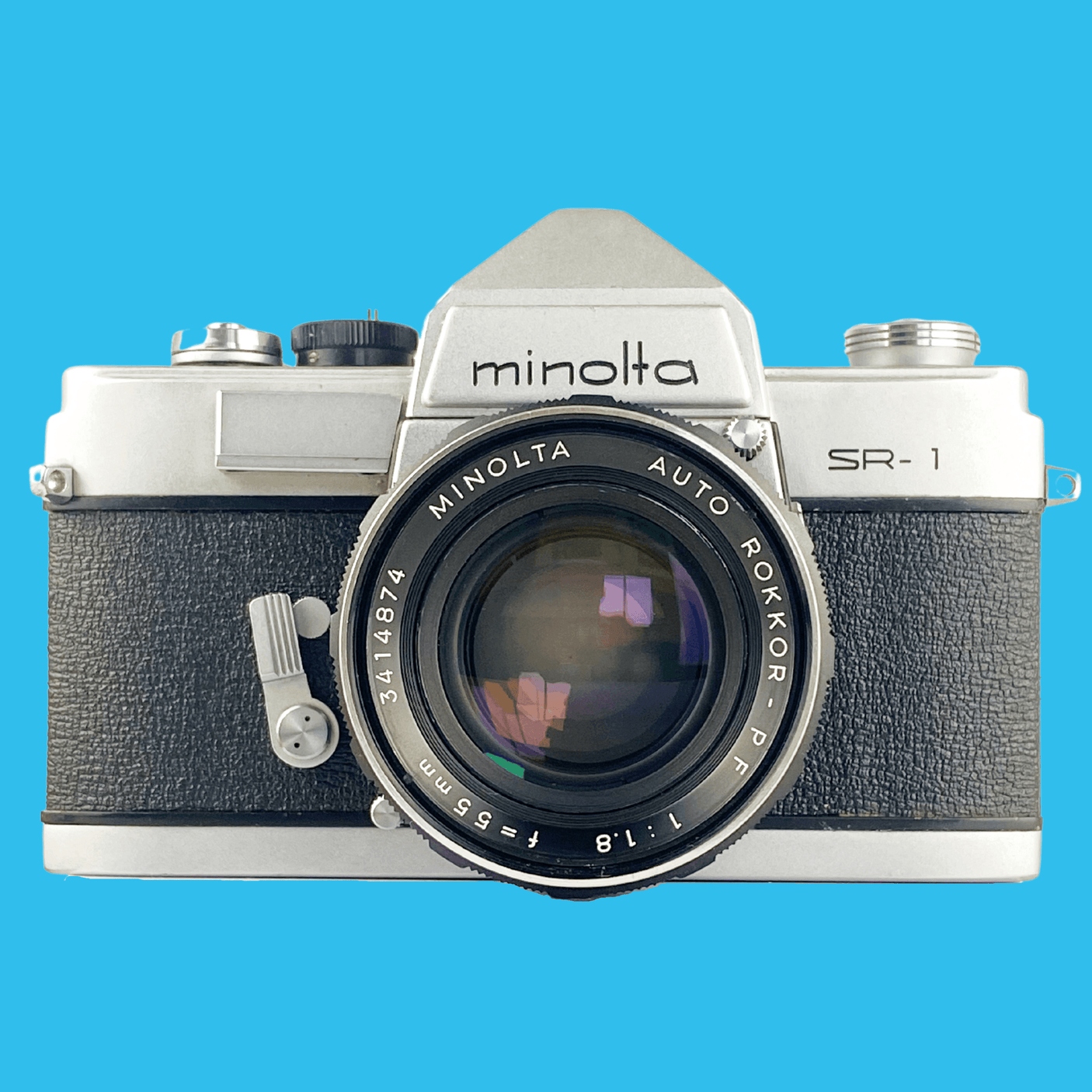 Minolta SR-1 SLR 35mm Film Camera with lens