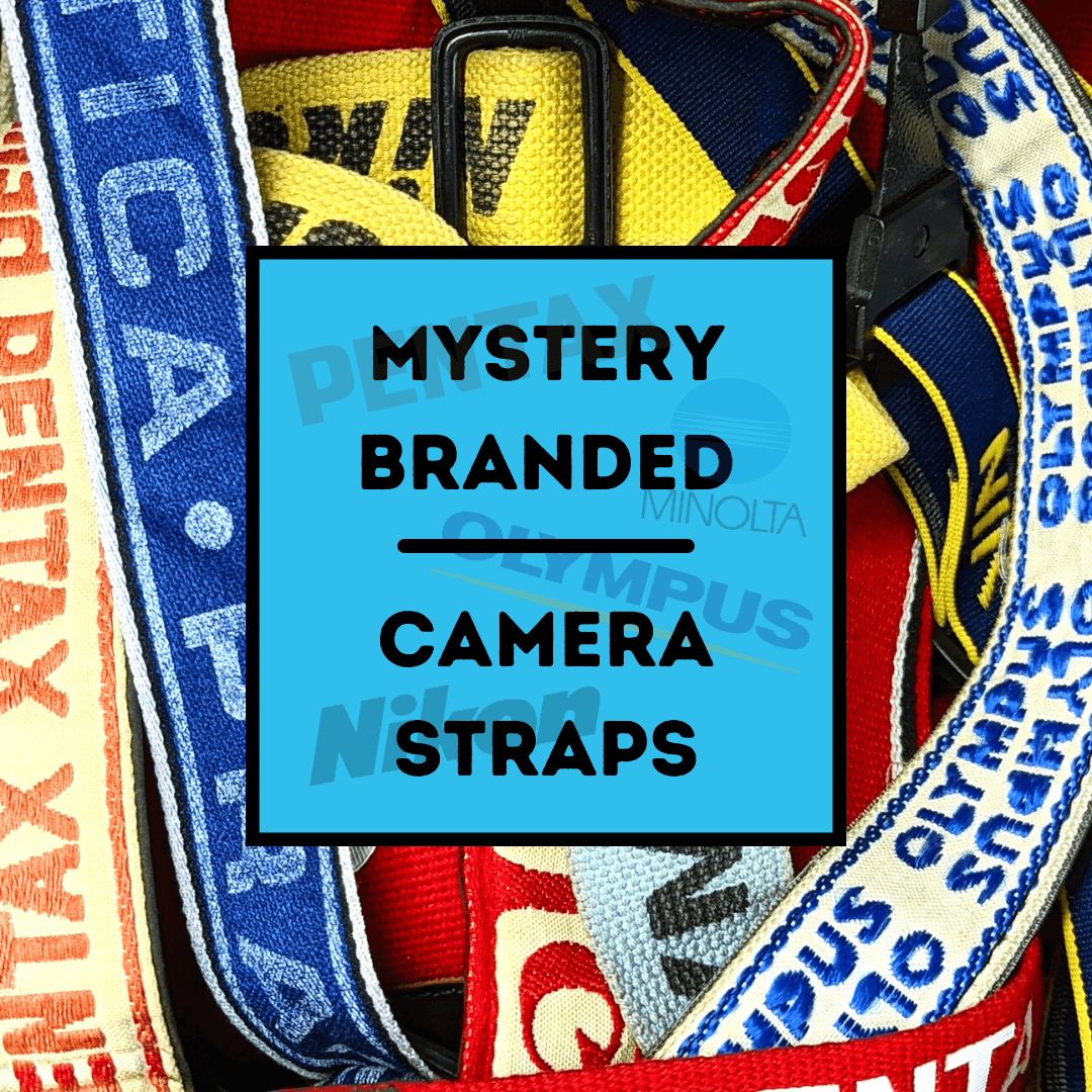 Mystery Branded Loud and Bold Vintage Camera Strap