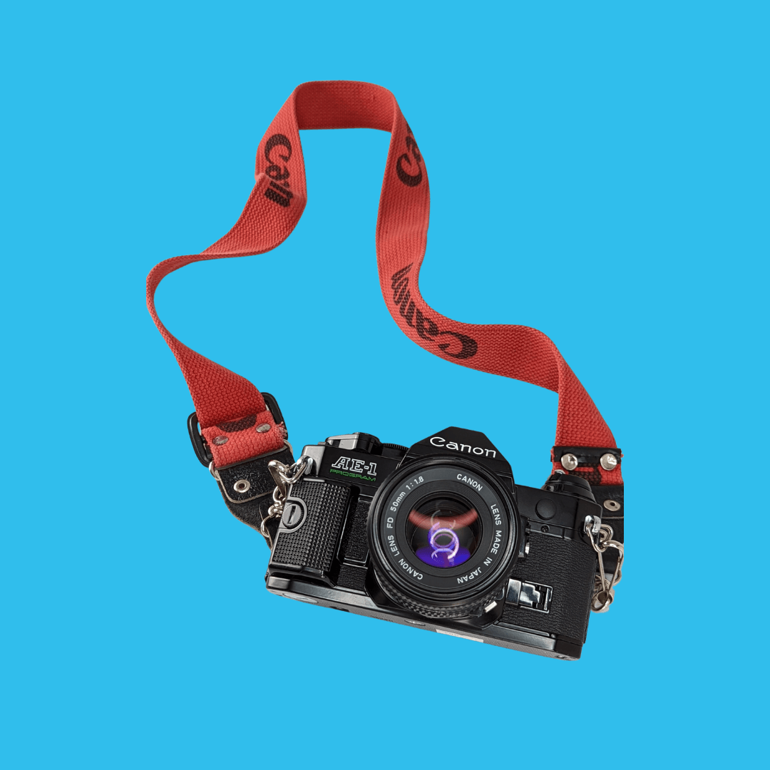 Mystery Branded Loud and Bold Vintage Camera Strap