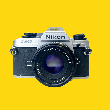 Nikon FG-20 35mm SLR Film Camera With Nikon E-Series 50mm F1.8