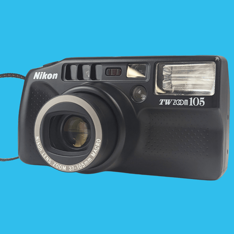 Nikon TW Zoom 105 35mm Film Camera Point and Shoot