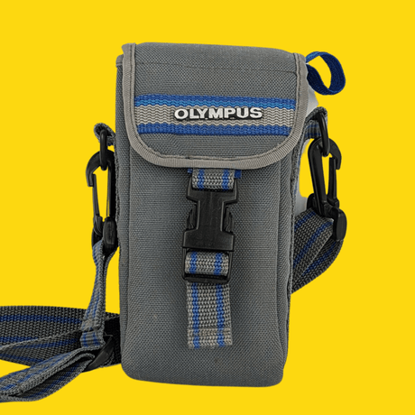 Olympus Grey And Blue Fabric Compact Camera Bag