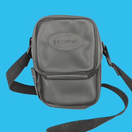 Olympus Grey Leather Camera Bag