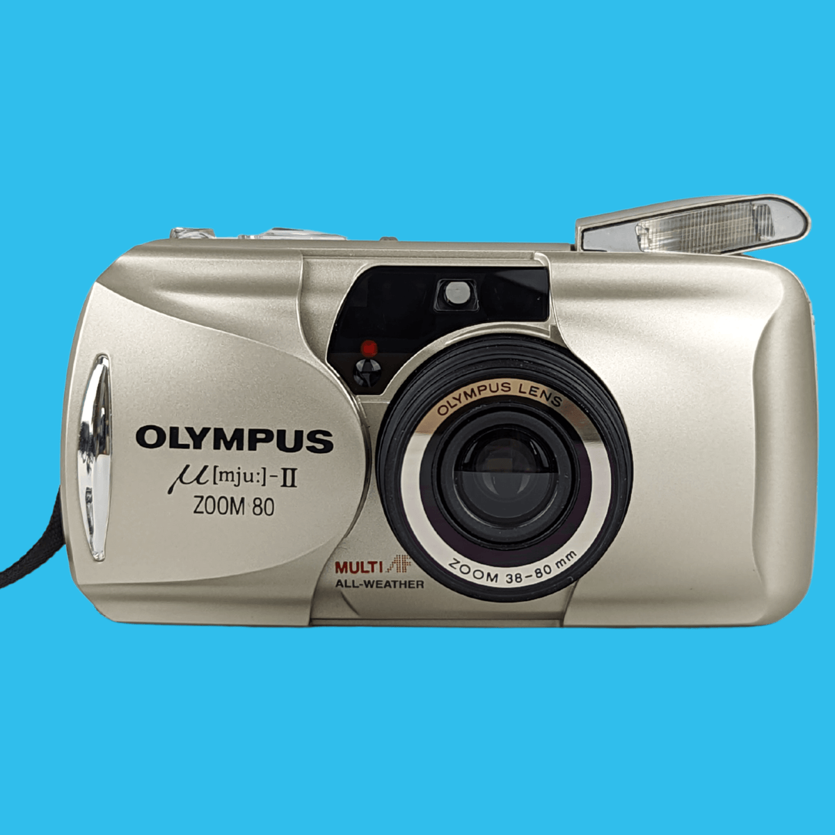 OLYMPUS μ(mju:)-Ⅱ zoom オリンパス フィルムカメラ 稼働品 olympus-mju-ii-zoom-80-silver-