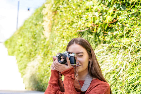 Olympus OM 1 Vintage 35mm SLR Film Camera with f/1.8 50mm Prime Lens