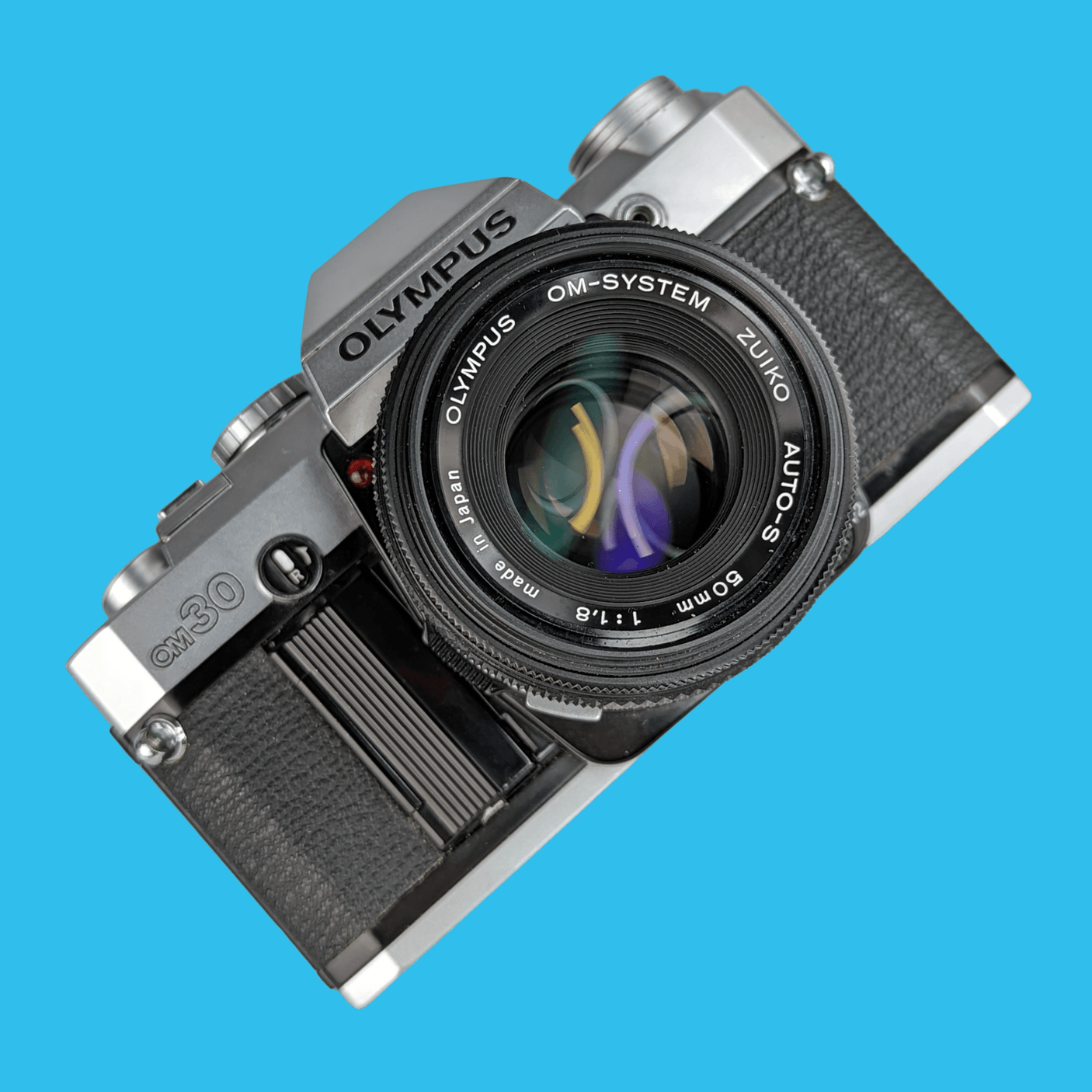 Olympus OM 30 35mm SLR Film Camera with Original Olympus 50mm Prime Lens