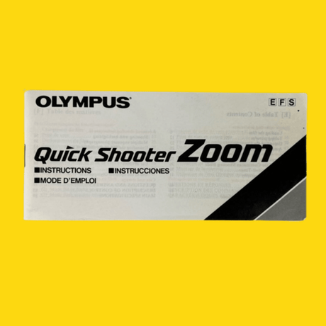 Olympus Quick Shooter Zoom Original Instructions