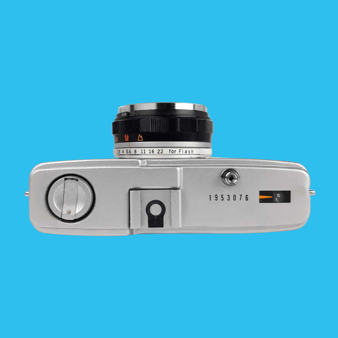 Olympus Trip 35 Soft Beige Leather Point and Shoot 35mm Film Camera