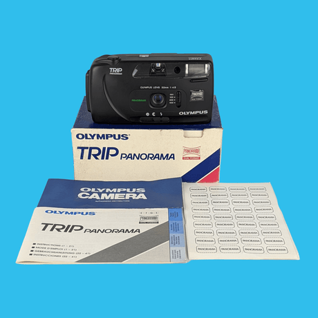 Olympus Trip Panorama 35mm Film Camera Point and Shoot