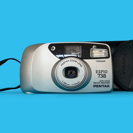Pentax ESPIO 738 SILVER 35mm Film Camera Point and Shoot
