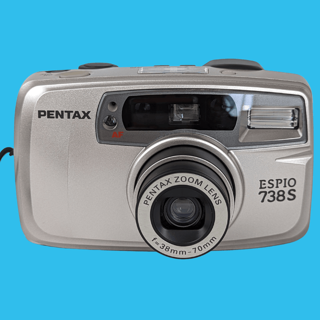 Pentax ESPIO 738S SILVER 35mm Film Camera Point and Shoot