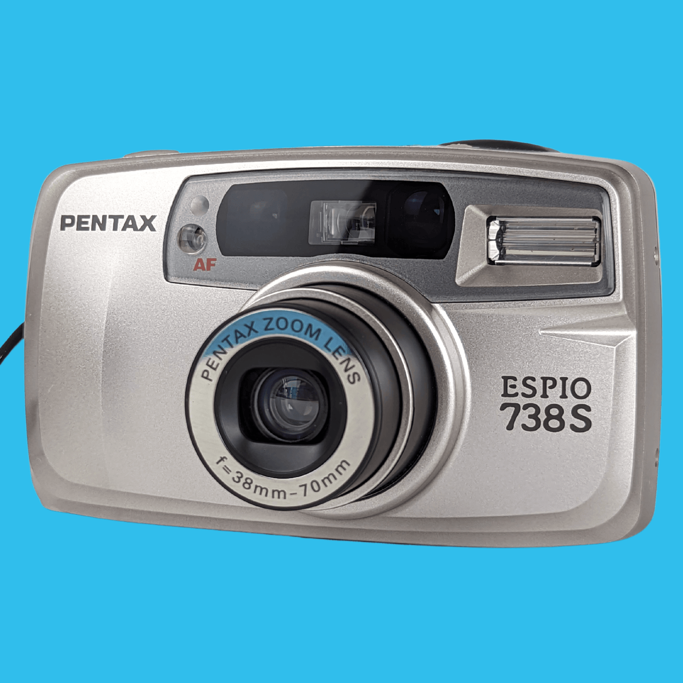 Pentax ESPIO 738S SILVER 35mm Film Camera Point and Shoot