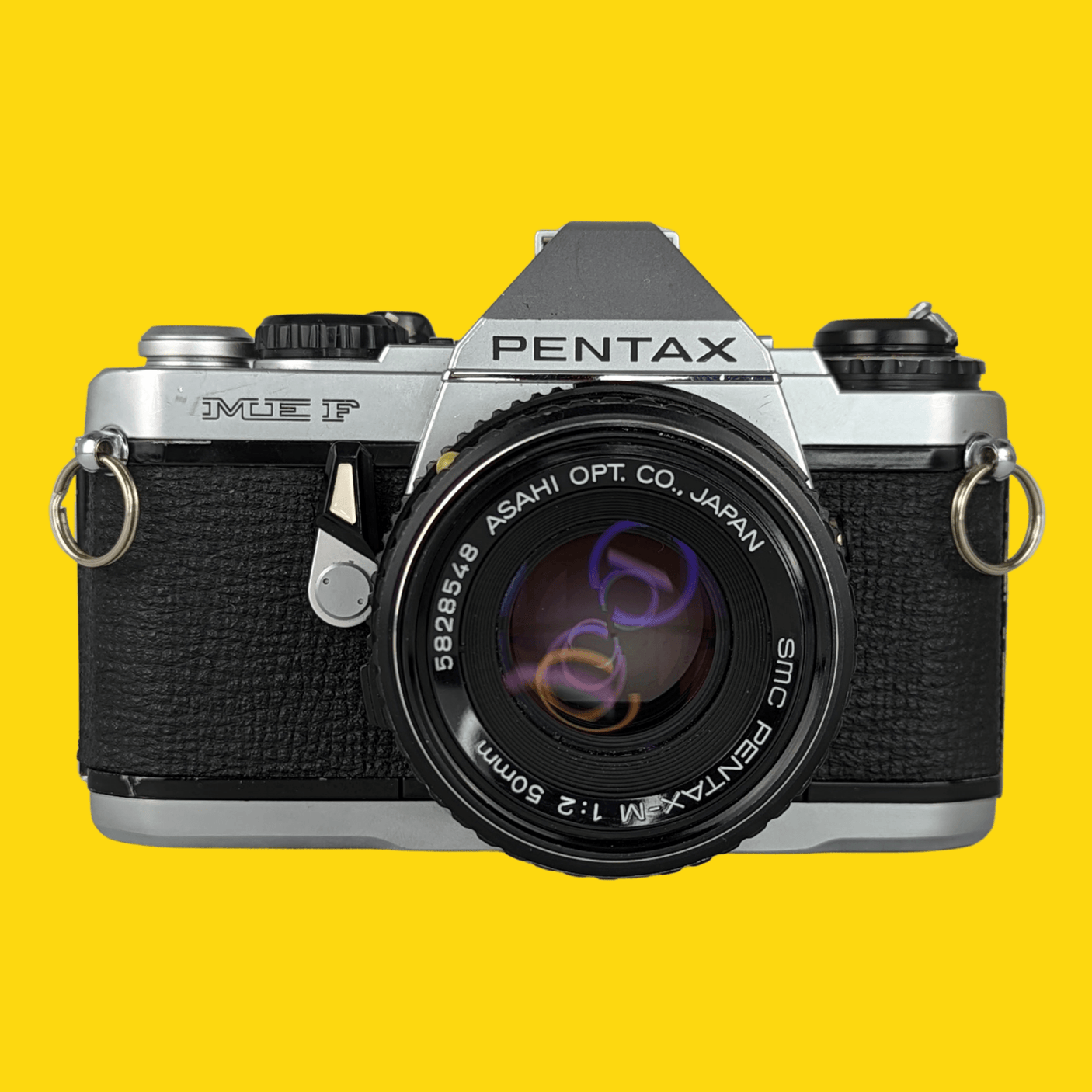 Pentax ME F Vintage SLR 35mm Film Camera with f/1.2 50mm Prime Lens