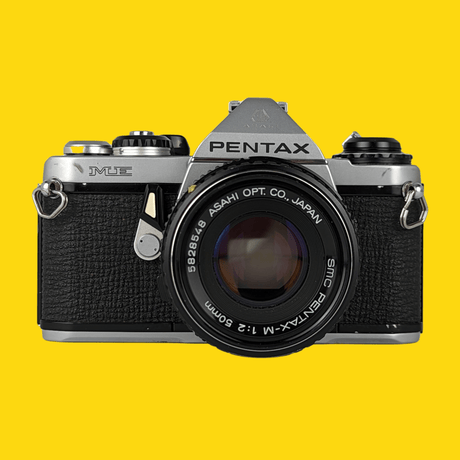 Pentax ME Vintage SLR 35mm Film Camera with f/1.2 50mm Prime Lens