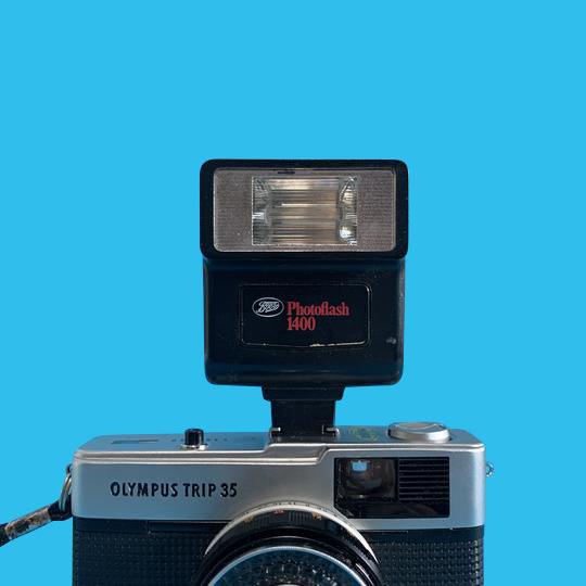 Photoflash 1400 External Flash Unit for 35mm Film Camera